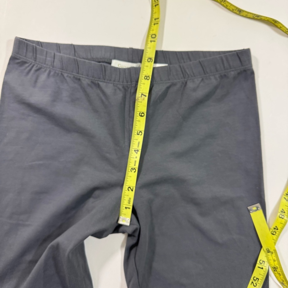 Garnet Hill Basic Leggings Stretch Cotton Grey Si… - image 6